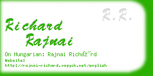 richard rajnai business card